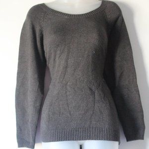Crescent Grey Plaid Sweater